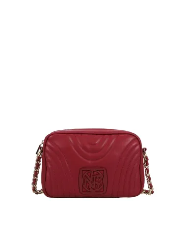 Borsa a tracolla Ynot Stripe, cherry