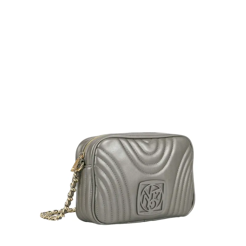 Borsa a tracolla Ynot Stripe, silver 2