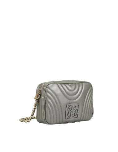 Borsa a tracolla Ynot Stripe, silver