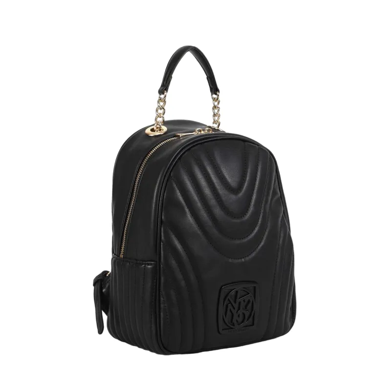 Ynot Stripe quilted women's backpack, black 2