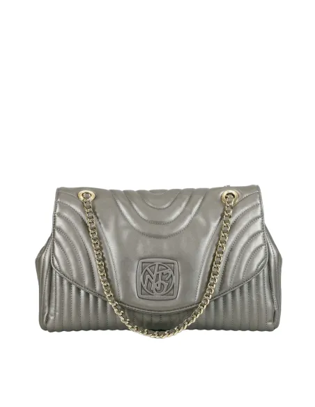 Borsa Ynot Stripes, silver