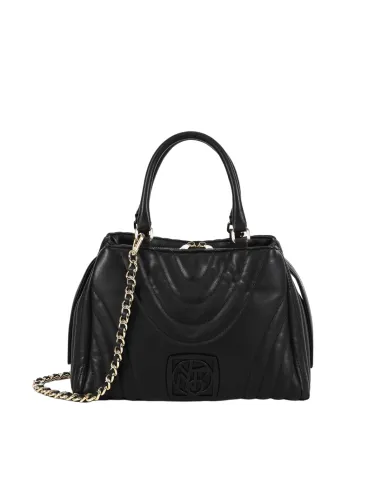 Boston Bag Ynot Stripes, nera