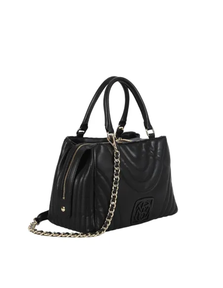 Boston Bag Ynot Stripes, nera