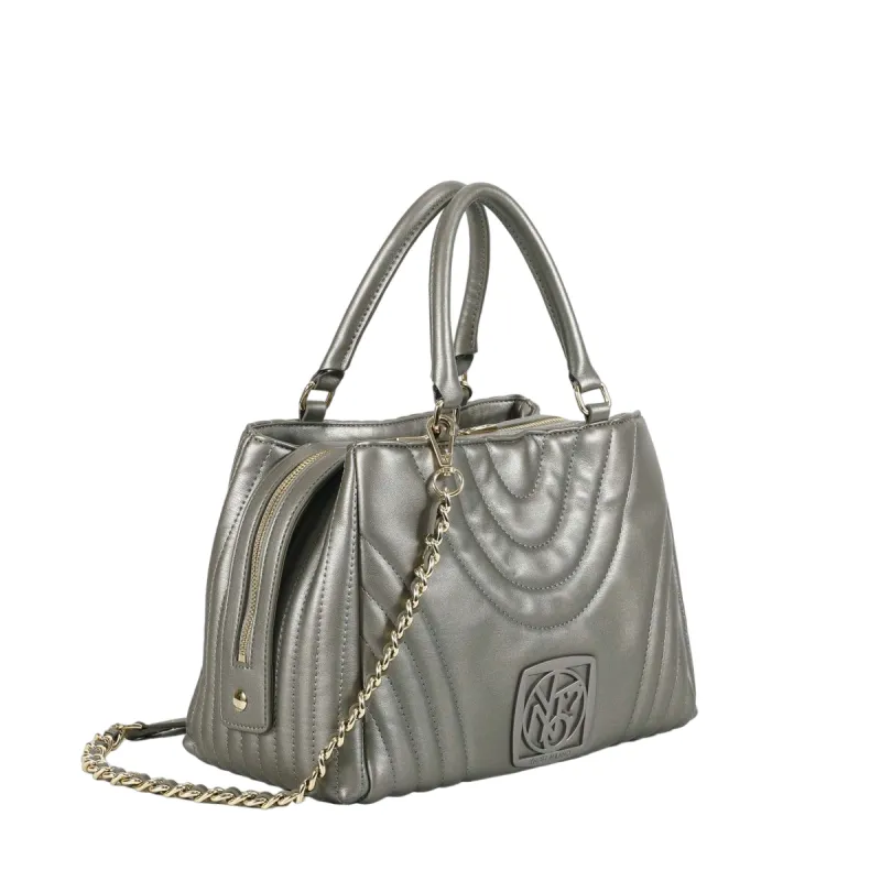 Boston Bag Ynot Stripes, silver 2
