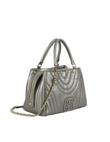 Boston Bag Ynot Stripes, silver