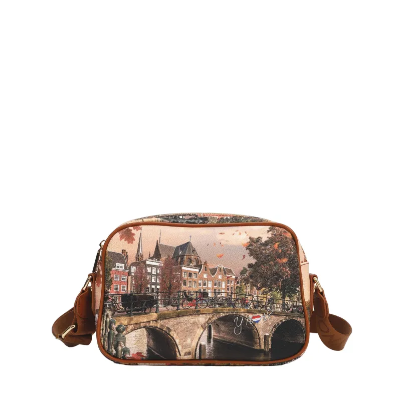 Ynot bag with adjustable shoulder strap, Autumn river