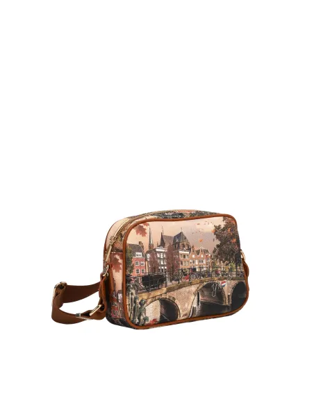 Ynot bag with adjustable shoulder strap, Autumn river