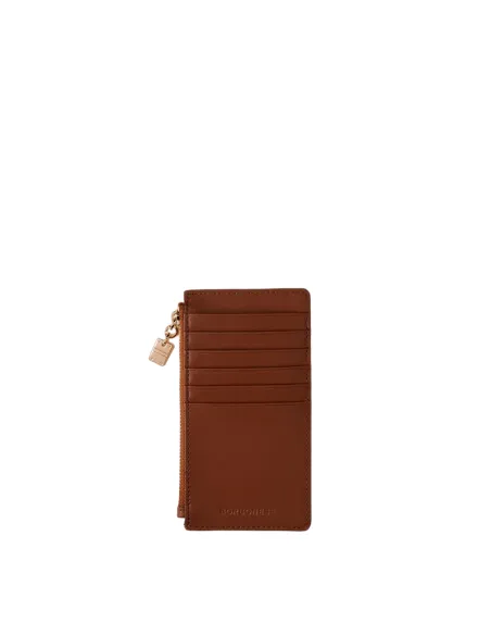 Bustina in pelle porta carte di credito Borbonese, cuoio
