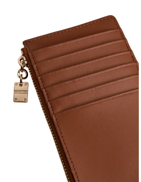 Bustina in pelle porta carte di credito Borbonese, cuoio