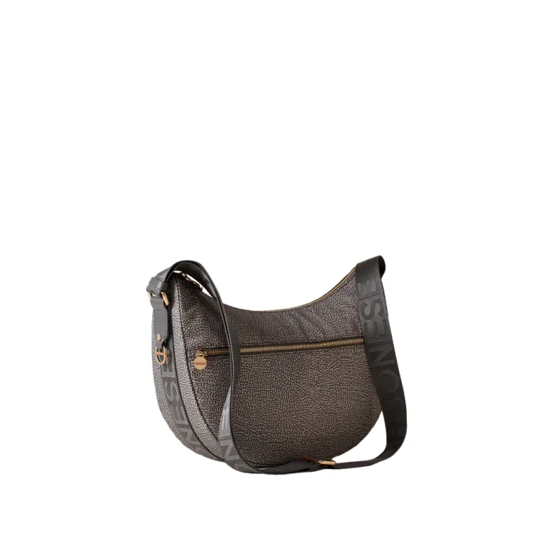 Borbonese women's medium shoulder bag in recycled fabric... 2