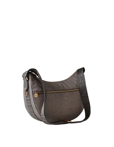 Mezza Luna media con tasca Borbonese, grigio argilla