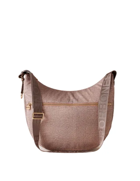 Mezza luna grande Borbonese, blush-taupe