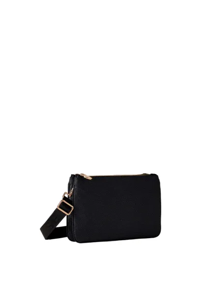 Borbonese cross-body bag with two compartments, dark black