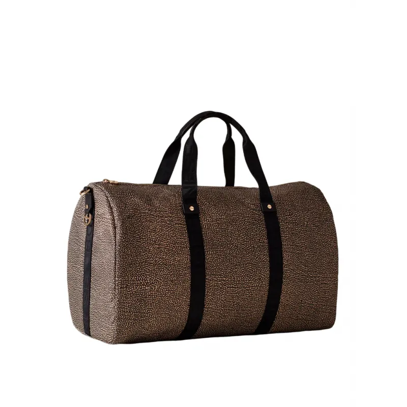 Borbonese Reisetasche aus recyceltem Stoff und Leder 2