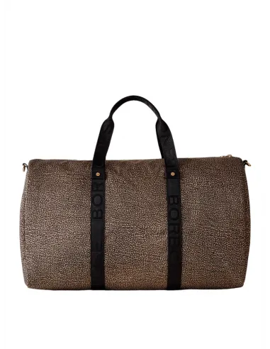 Borbonese recycled fabric and leather...