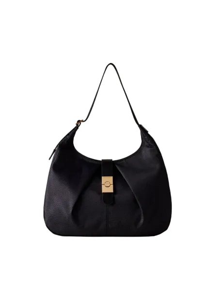 Borbonese Cortina Damen-Schultertasche, schwarz