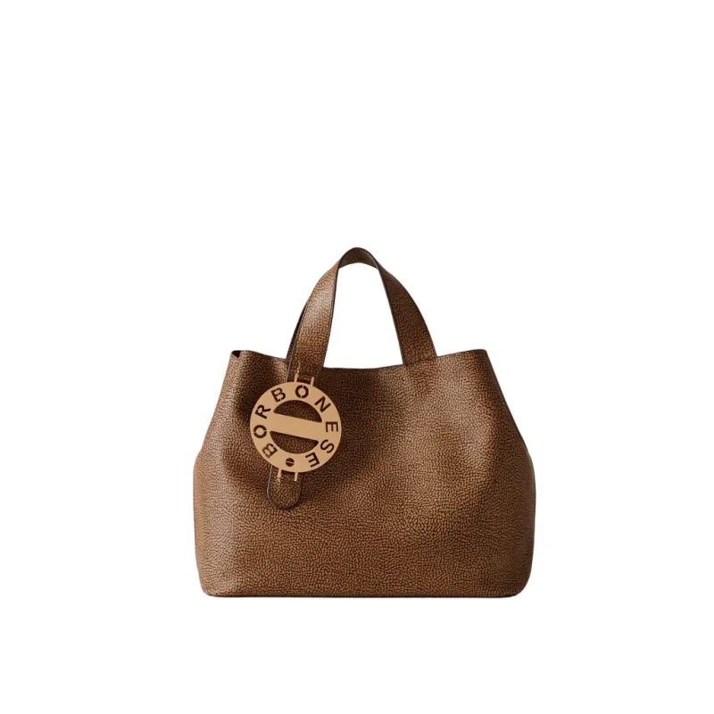 Borbonese shopping bag with two handles