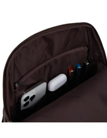 Piquadro Rhino leather computer and iPad® backpack, blue