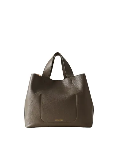 Borsa due manici in pelle Borbonese,...