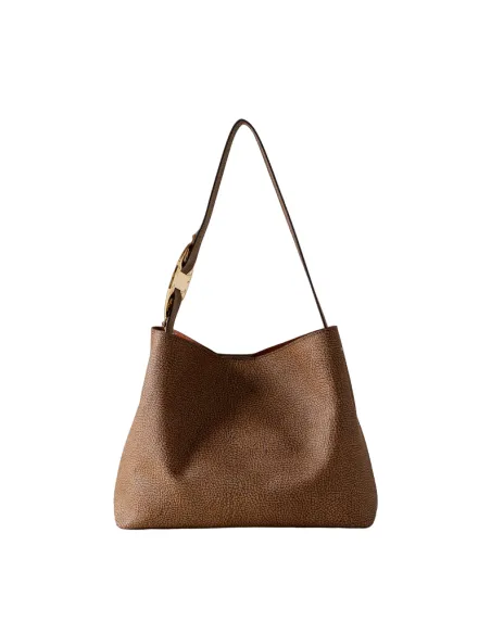 Borbonese Bucket Bag fur Frauen, OP Natural