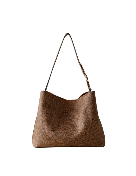 Borbonese Bucket Bag fur Frauen, OP Natural