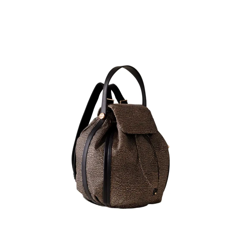 Borbonese Damen-Rucksack mit Henkel, OP Natural 2