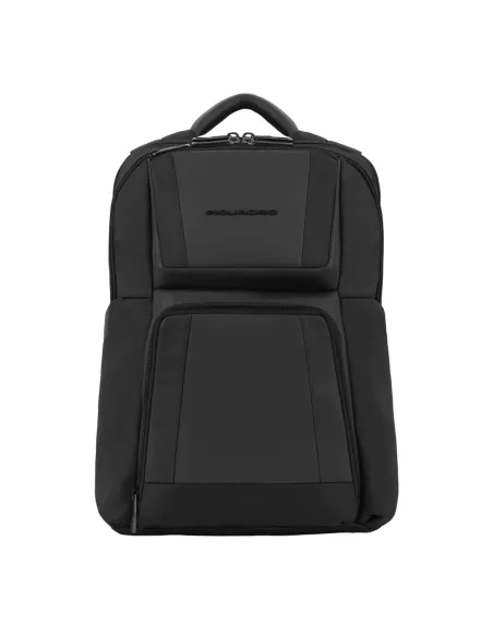 Piquadro Wallaby computer and iPad®Pro 12.9" backpack in recycled fabric, black