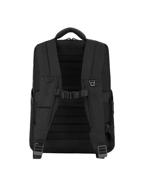 Piquadro Wallaby computer and iPad®Pro 12.9" backpack in recycled fabric, black