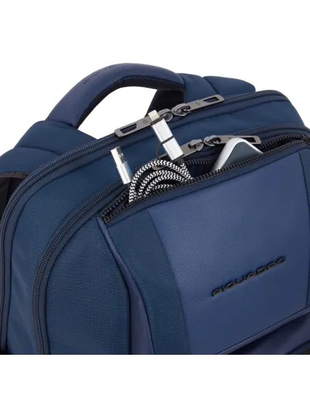 Piquadro Wallaby Rucksack aus recyceltem Stoff für Computer und iPad®Pro 12.9", grün