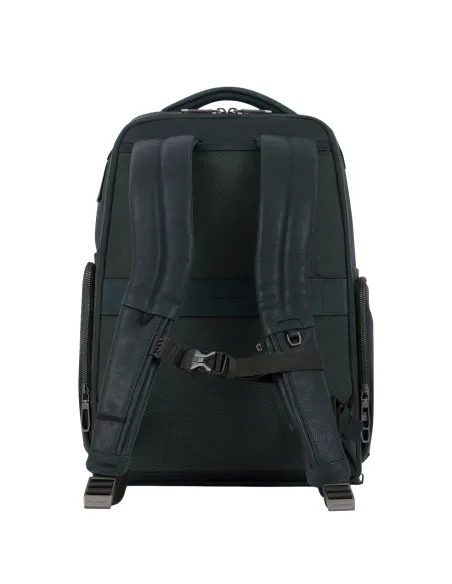 Piquadro Rhino computer and iPad®Pro 12.9" backpack with anti-theft cable, green
