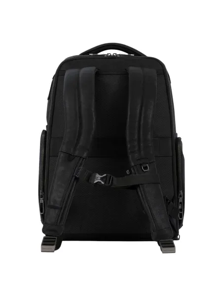 Piquadro Rhino Rucksack für Computer und iPad®Pro 12,9" mit Anti-Diebstahl-Kabel, schwarz