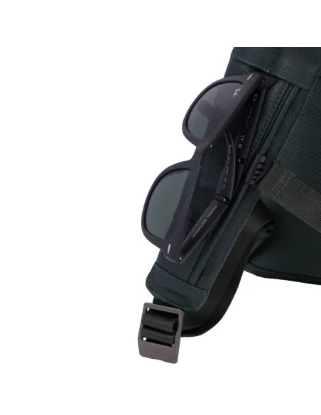 Piquadro Rhino computer and iPad®Pro 12.9" backpack with anti-theft cable, black