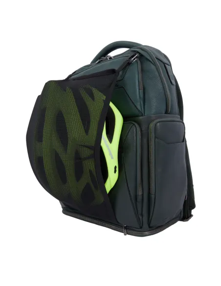 Piquadro Rhino Rucksack für Computer und iPad®Pro 12,9" mit Anti-Diebstahl-Kabel, schwarz