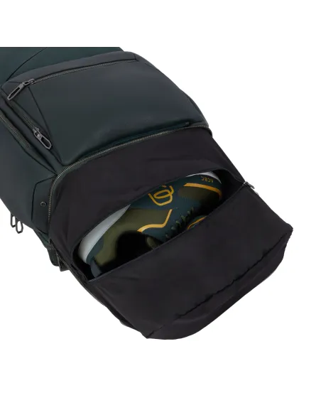 Piquadro Rhino Rucksack für Computer und iPad®Pro 12,9" mit Anti-Diebstahl-Kabel, schwarz