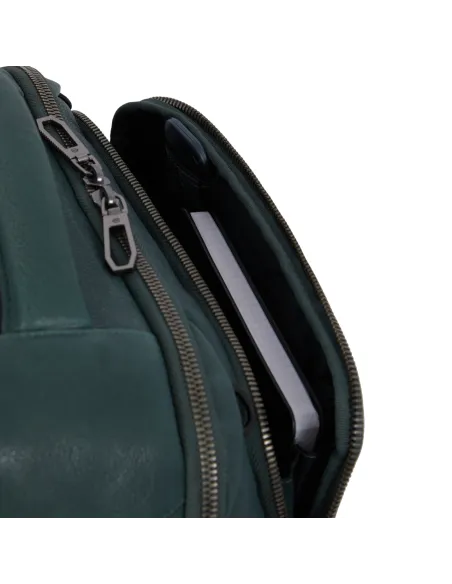 Piquadro Rhino Rucksack für Computer und iPad®Pro 12,9" mit Anti-Diebstahl-Kabel, schwarz