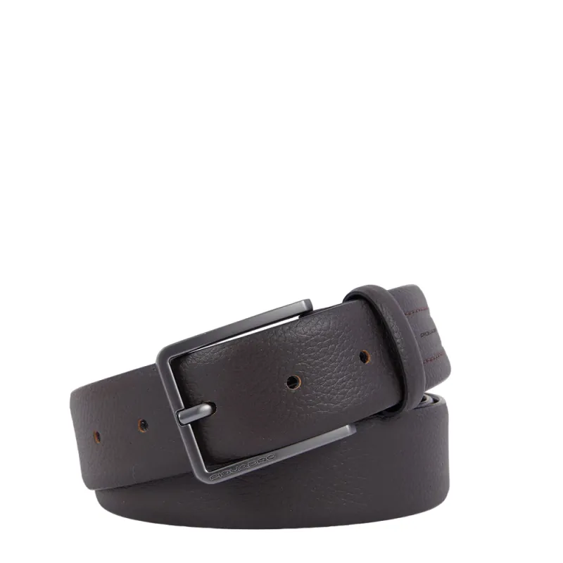 Cintura in pelle Piquadro Rhino, moro