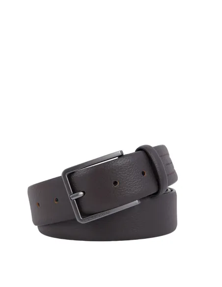 Cintura in pelle Piquadro Rhino, moro