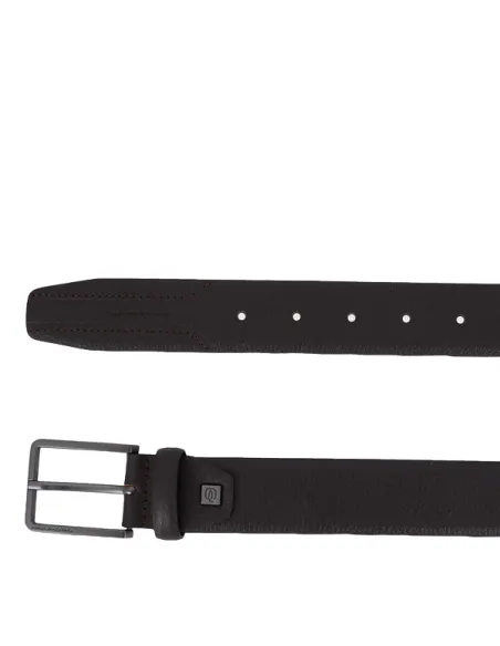 Cintura in pelle Piquadro Rhino, moro