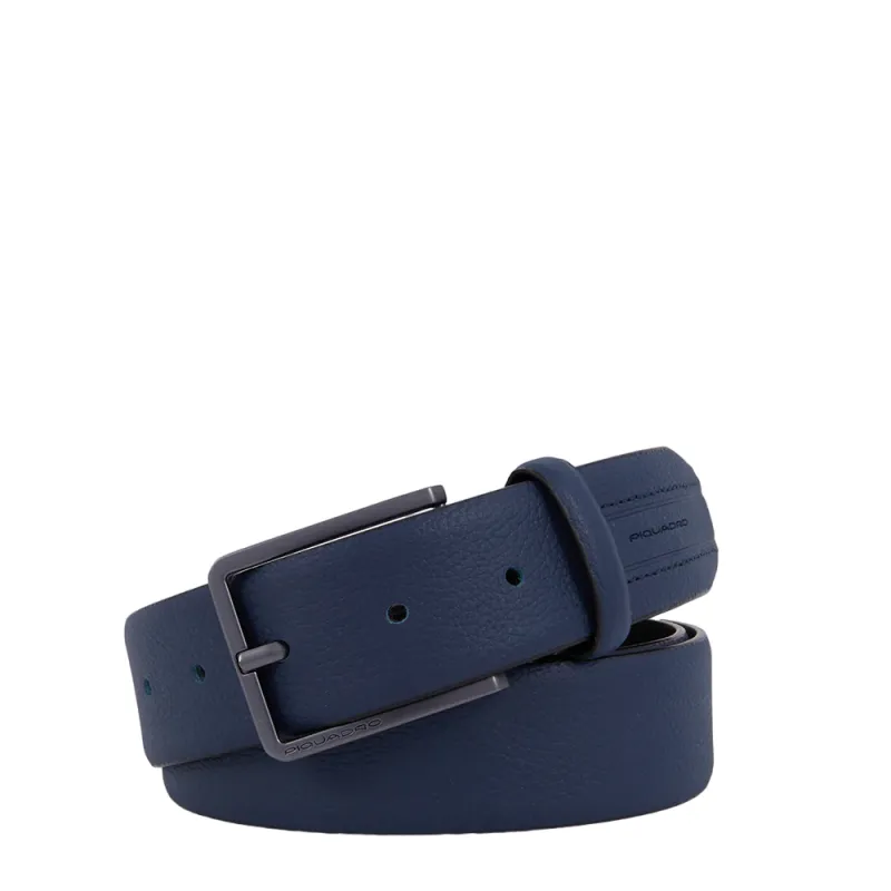 Piquadro Rhino men's leather belt, blue 2