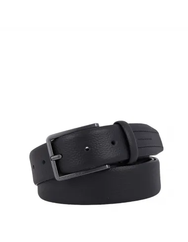 Piquadro Rhino men's leather belt, black
