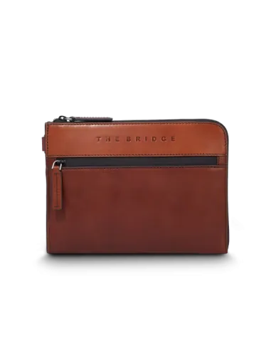 Pochette in pelle The Bridge Damiano,...