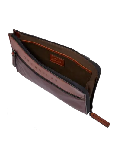 Pochette in pelle The Bridge Damiano,...