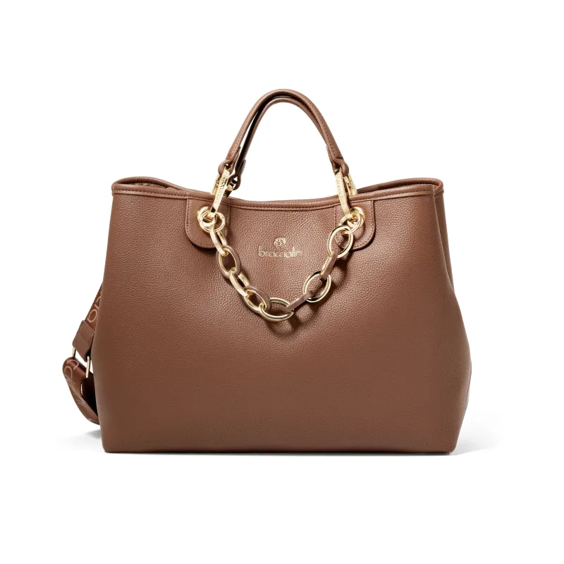 Borsa a mano Braccialini Beth, marrone