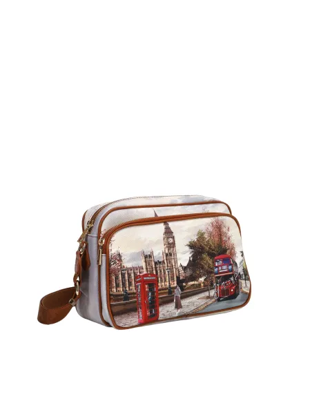 Borsa a tracolla con tasca frontale con zip Ynot, London Street