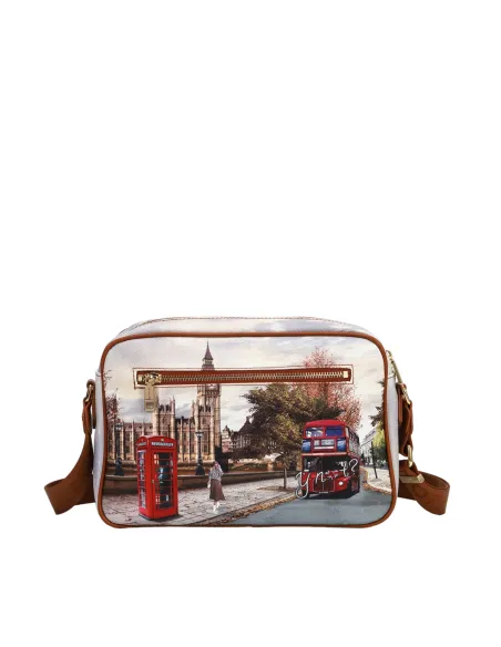 Borsa a tracolla con tasca frontale con zip Ynot, London Street