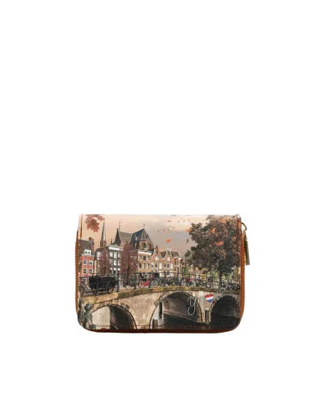 Damenbrieftasche mit externem Reißverschluss-Münzfach Ynot, Autumn River