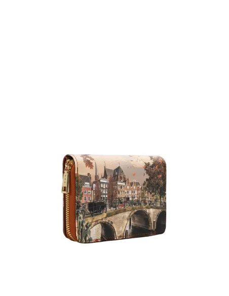 Damenbrieftasche mit externem Reißverschluss-Münzfach Ynot, Autumn River