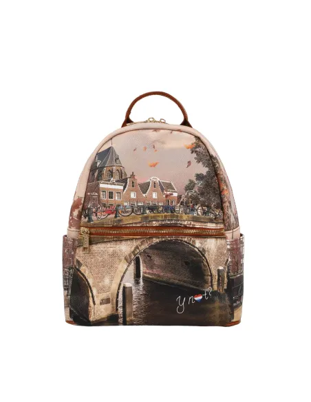 Ynot Damen-Rucksack mit Reißverschluss, Autumn River