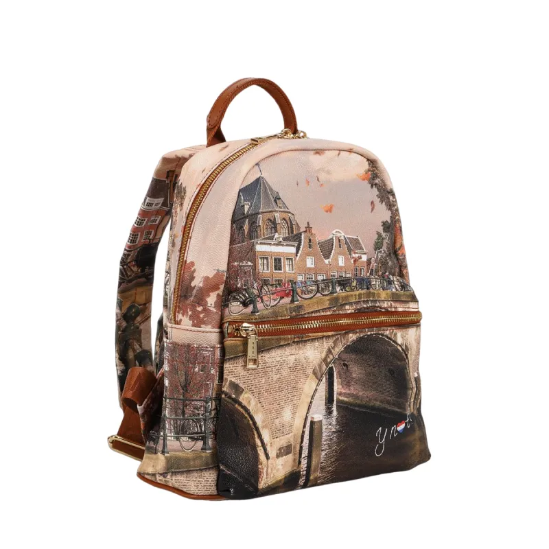 Ynot zipped women's backpack, Autumn River 2