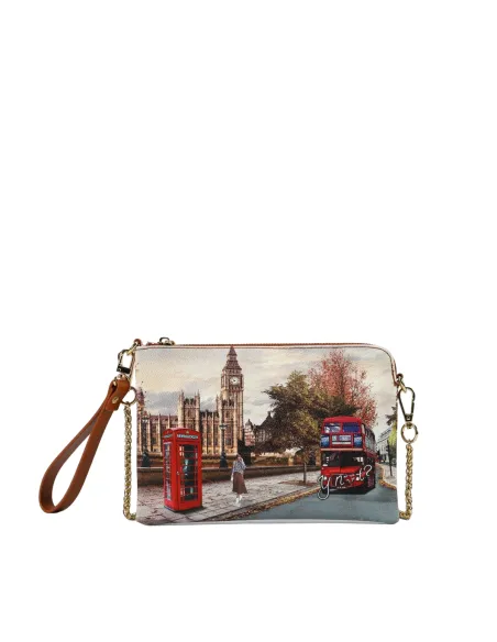 Ynot clutch bag with chain strap, London Street